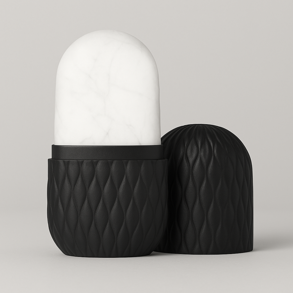 Rouleau de glace pour le visage, massage du visage