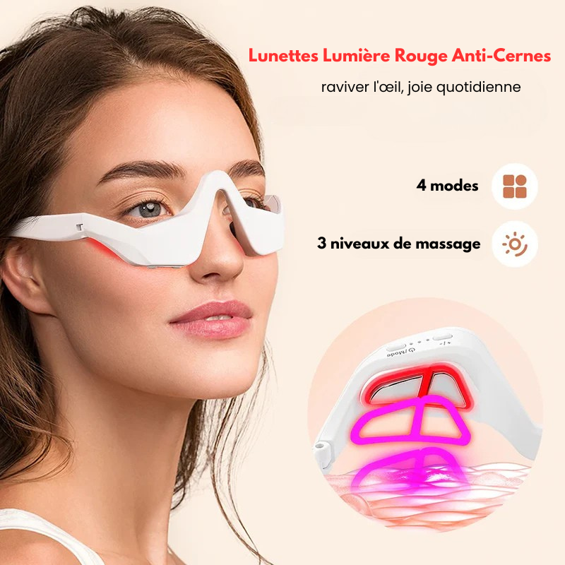 Lunettes Lumière Rouge Anti-Cernes