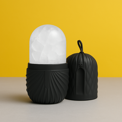 Rouleau de glace pour le visage, massage du visage
