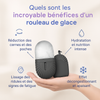 Rouleau de glace pour le visage, massage du visage